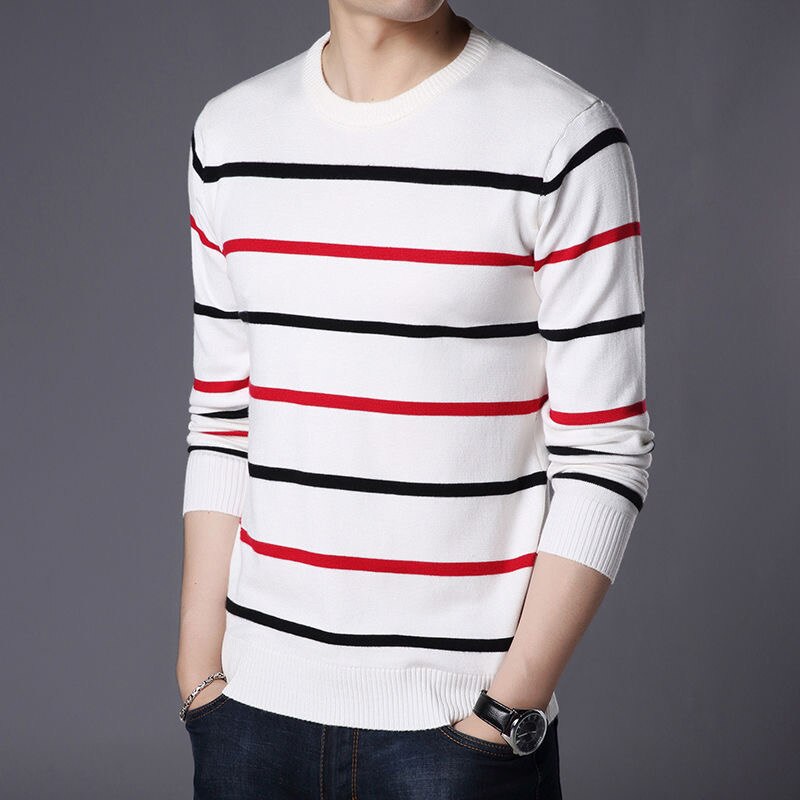 New Men Sweater Autumn Winter Cotton Knitted Pullover For Classic Brand Clothing Male Slim Bottoms Casual Fashion Men Sweaters