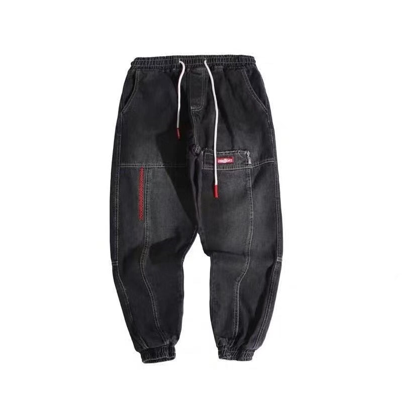 Streetwear Hip Hop Cargo Pants Men's jeans Cargo Pants Elastic Harun pants Joggers Pants In Autumn and Spring Men Cloth