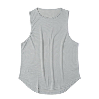 Gym Tank Top Men Mesh Quick Dry Bodybuilding Sleeveless Shirt Fitness Singlets Basketball Sportswear Muscle Vest Summer Clothing