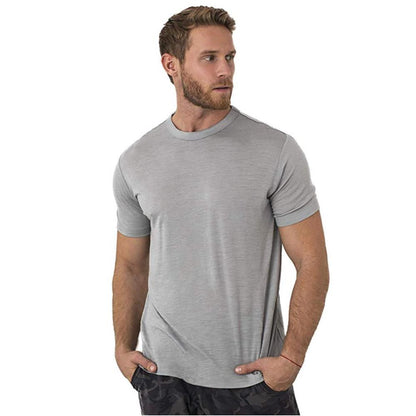 100% Superfine Merino Wool T shirt Men's Base Layer Shirt Wicking Breathable Quick Dry Anti-Odor No-itch USA Size