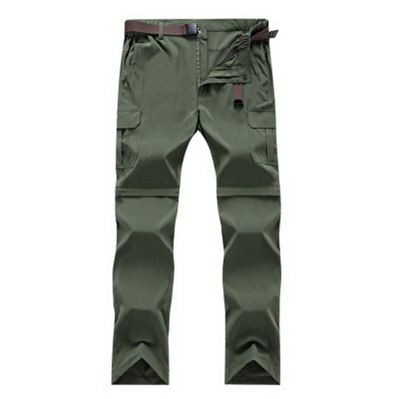 New Mens Quick Dry Hiking Pants Outdoor Removable Summer UV Protection Breathable Camping Trekking Fishing Trousers PN51