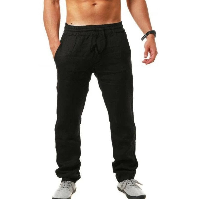 New Men‘s Jogging Pants Streetwear Loose Casual Cotton Linen Trouser Man  Harem Pants Harajuku Oversized Men Sweatpants 5XL