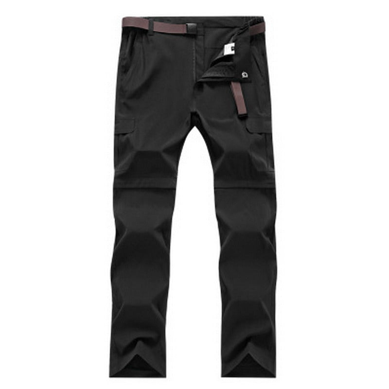 New Mens Quick Dry Hiking Pants Outdoor Removable Summer UV Protection Breathable Camping Trekking Fishing Trousers PN51