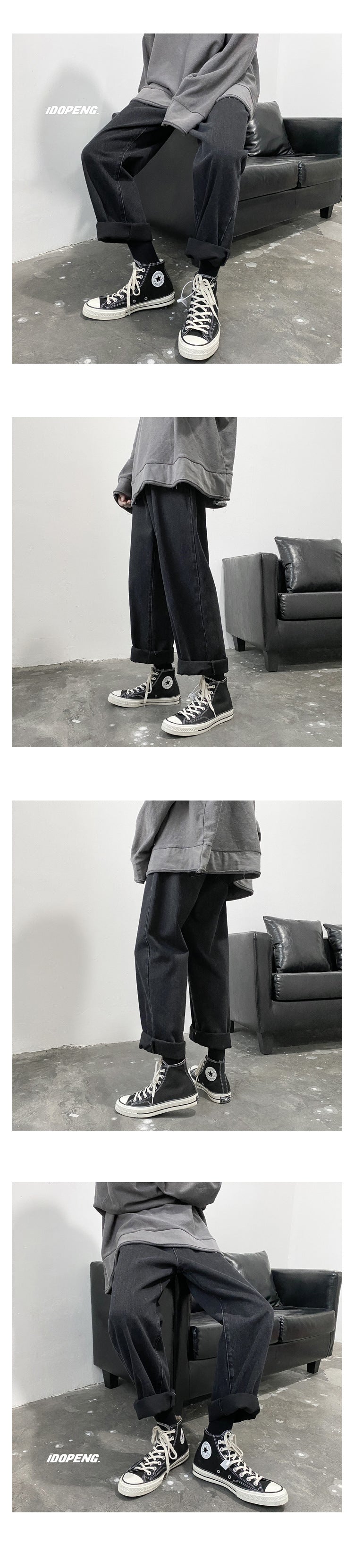 Men Jeans Autumn Male Trousers Cozy Breathable Retro Loose All-match Korean Trendy Streetwear Students Ulzzang Chic Wide Leg 3XL