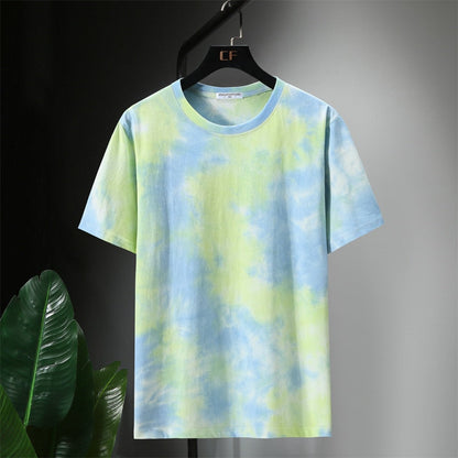 Oversize Tie Dye T-shirts Men Big Size Tops Tees Summer Hip Hop Casual Tie-Dye Tshirts Plus Size 9XL10XL Clothes Baggy HX466