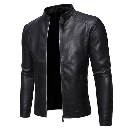 Men Faux Leather Jacket Motorcycle 8Xl Men's Jackets Black Jaqueta De Couro Masculina Outwear Male Pu Leather Mens Coats Brand