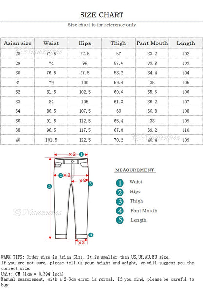 New Men's Black Slim Jeans Classic Style Business Fashion Advanced Stretch Jean Trousers Male Brand Denim Pants