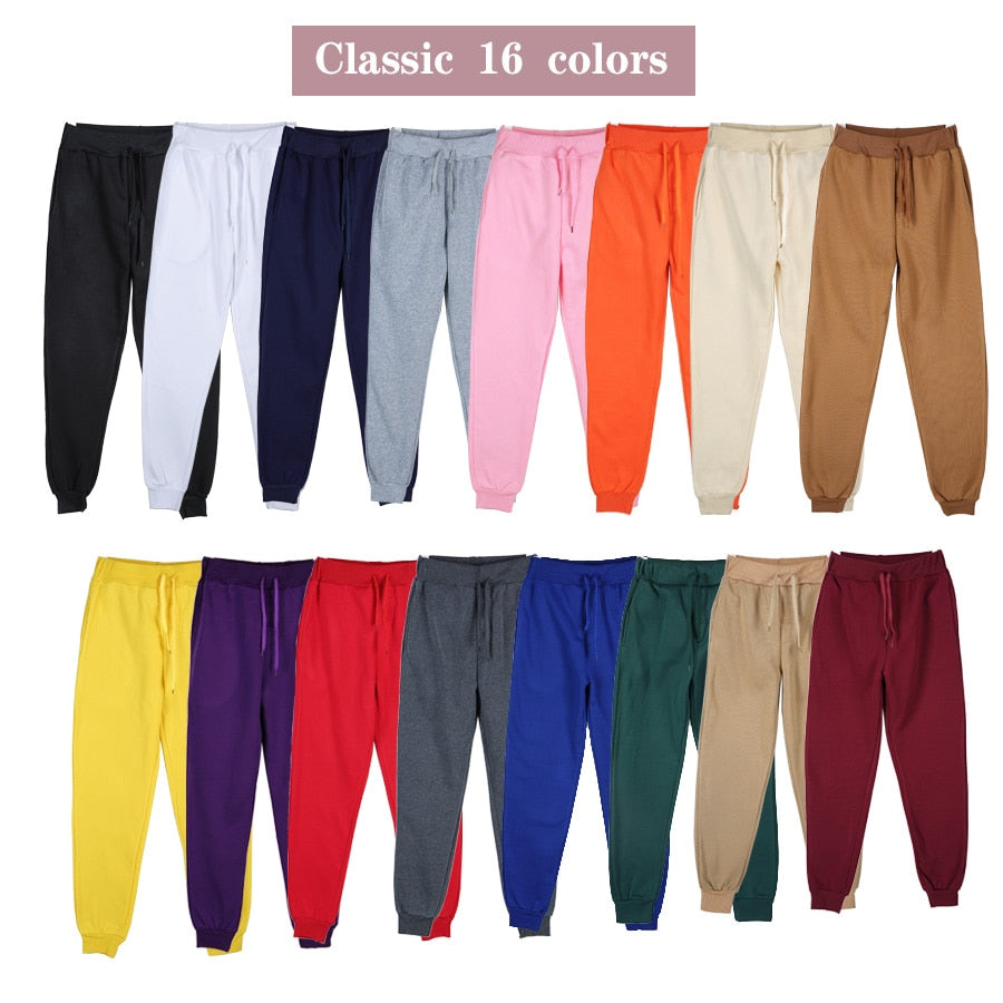 Men Women Long Pants Autumn and Winter Mens Casual Sweatpants Soft Sports Pants Jogging Pants 5 Colors Running pants