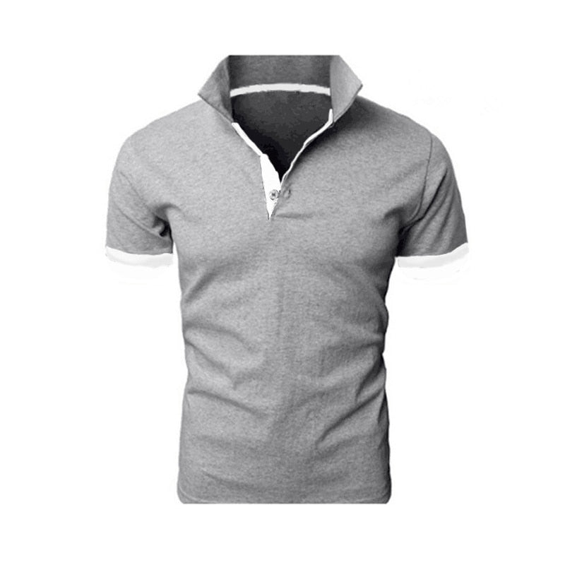 Polo Shirt Men Summer Stritching Men's Shorts Sleeve Polo Business Clothes Luxury Men Tee Shirt