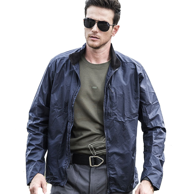 Men's Summer Lightweight Waterproof Camouflage Tactical Skin Jacket Male Casual Quick Dry Army Military Jackets Windbreaker Coat