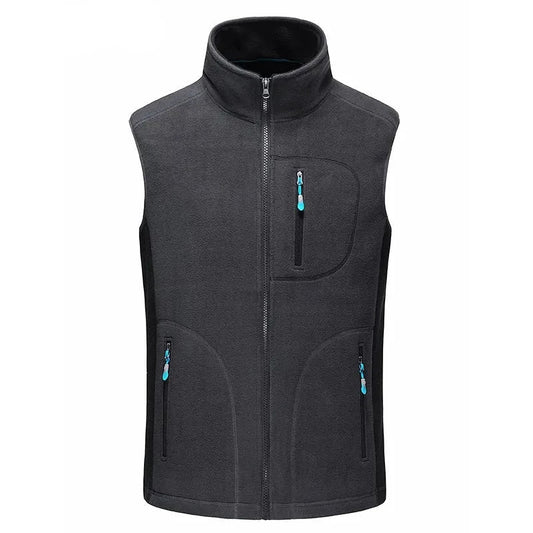 Winter Mens Fleece Vests Male Thick Warm Waistcoats Casual Outwear Thermal Softshell Vests Man Sleeveless Jacket Clothing