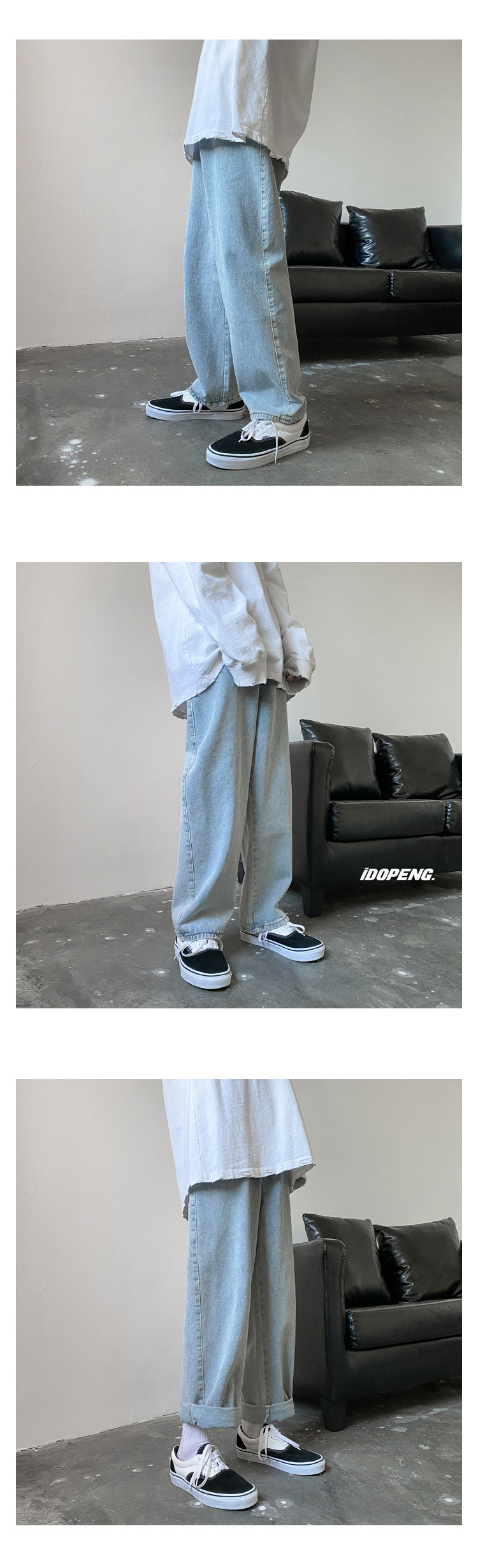 Men Jeans Autumn Male Trousers Cozy Breathable Retro Loose All-match Korean Trendy Streetwear Students Ulzzang Chic Wide Leg 3XL