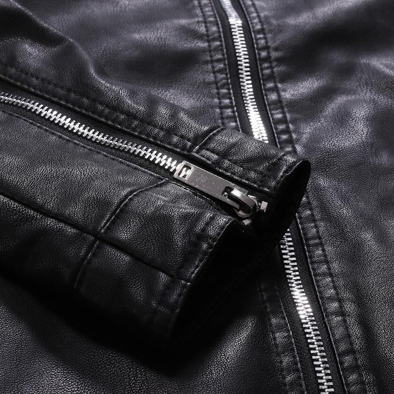 Men Faux Leather Jacket Motorcycle 8Xl Men's Jackets Black Jaqueta De Couro Masculina Outwear Male Pu Leather Mens Coats Brand