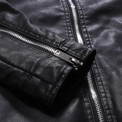 Men Faux Leather Jacket Motorcycle 8Xl Men's Jackets Black Jaqueta De Couro Masculina Outwear Male Pu Leather Mens Coats Brand