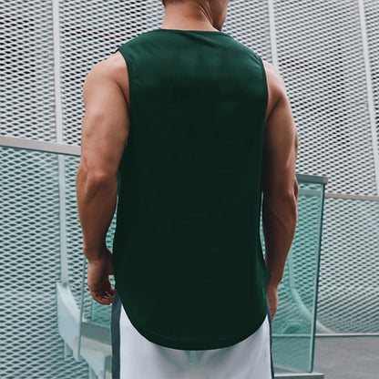 Gym Tank Top Men Mesh Quick Dry Bodybuilding Sleeveless Shirt Fitness Singlets Basketball Sportswear Muscle Vest Summer Clothing