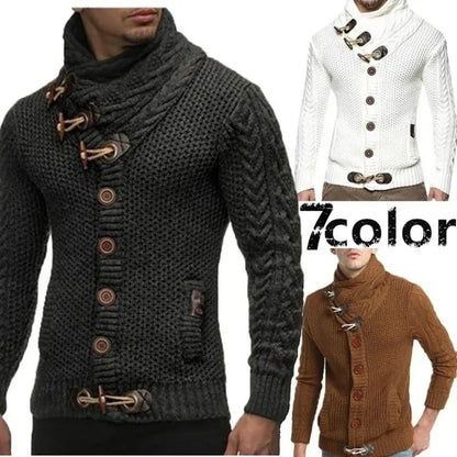 Men Sweater Coat Autumn Winter Knitted Cardigans Coats