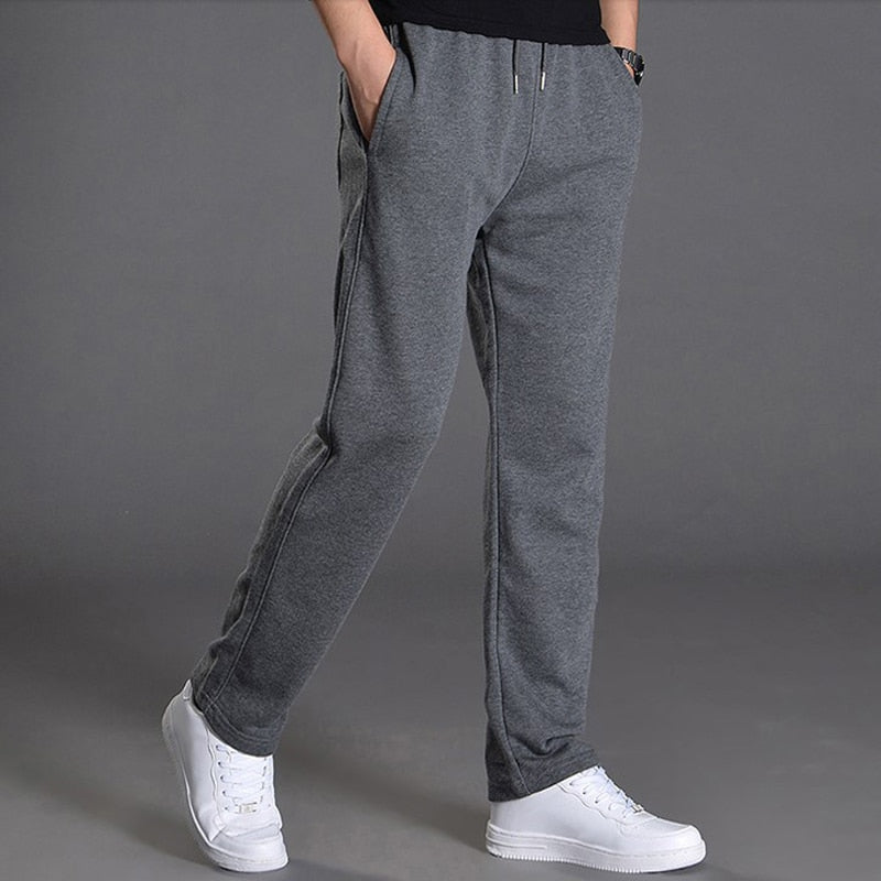 Spring Autumn Joggers Men Jogging Sweatpants Sportswear Knit Tracksuit Sports Pants Trousers Oversize Wide Leg Clothing