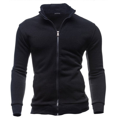 Brand New Mens Jackets Hoodless Sweatshirts Men Stand-up collar Jacket Retro Coat Hoody Cardigan Zipper Coats