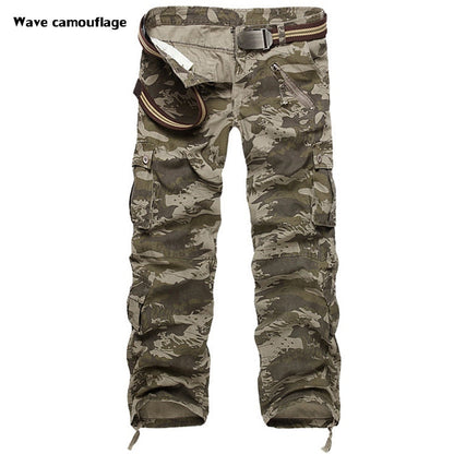 High Quality Men's Cargo Pants Casual Loose Multi Pocket Military Pants Long Trousers for Men Camo Joggers Plus Size 28-40