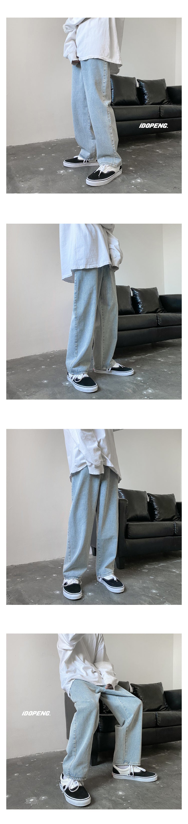 Men Jeans Autumn Male Trousers Cozy Breathable Retro Loose All-match Korean Trendy Streetwear Students Ulzzang Chic Wide Leg 3XL