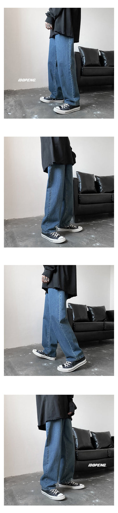 Men Jeans Autumn Male Trousers Cozy Breathable Retro Loose All-match Korean Trendy Streetwear Students Ulzzang Chic Wide Leg 3XL