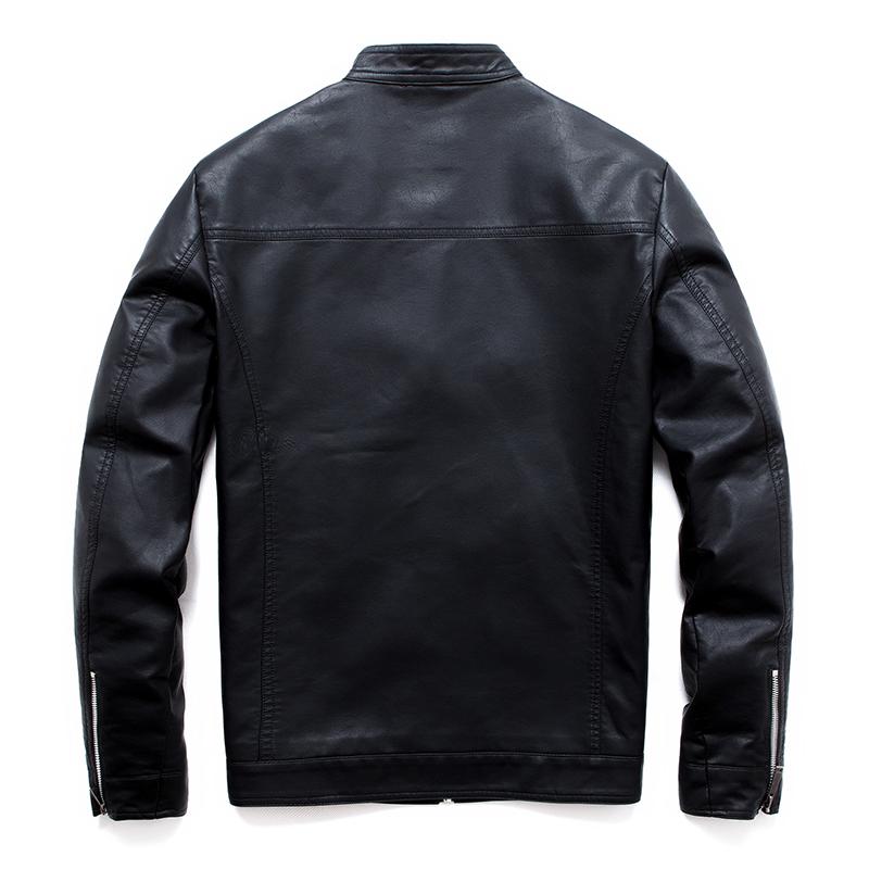 Men Faux Leather Jacket Motorcycle 8Xl Men's Jackets Black Jaqueta De Couro Masculina Outwear Male Pu Leather Mens Coats Brand