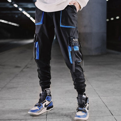 Mens Fashion Multi Pockets Cargo Harem Jogger Pants Men Hip Hop Fashion Casual Track Trousers Streetwear Harajuku New Men Sweatpants