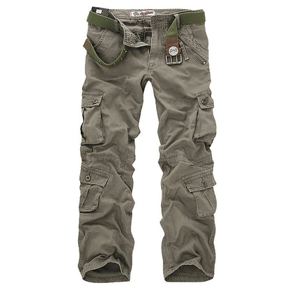 High Quality Men's Cargo Pants Casual Loose Multi Pocket Military Pants Long Trousers for Men Camo Joggers Plus Size 28-40