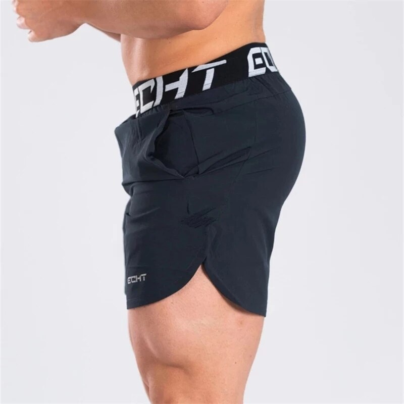 New Men Fitness Bodybuilding Shorts Man Summer Gyms Workout Male Breathable Quick Dry Sportswear Jogger Beach Short Pants