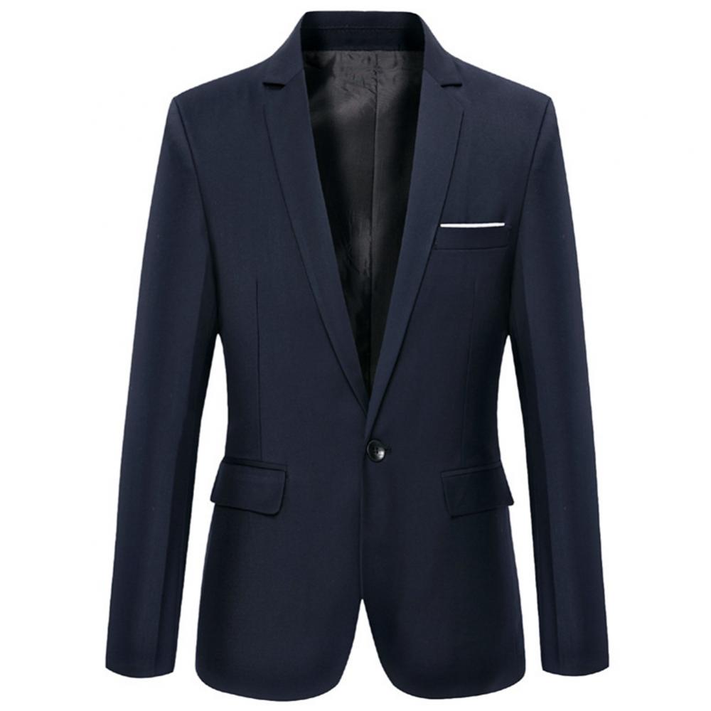 50%Men's Blazer Autumn Fashion Slim Business Formal Party Men's Suit Long Sleeve Lapel Top Jacket Men's Clothing