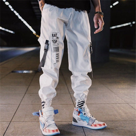 Mens Fashion Multi Pockets Cargo Harem Jogger Pants Men Hip Hop Fashion Casual Track Trousers Streetwear Harajuku New Men Sweatpants