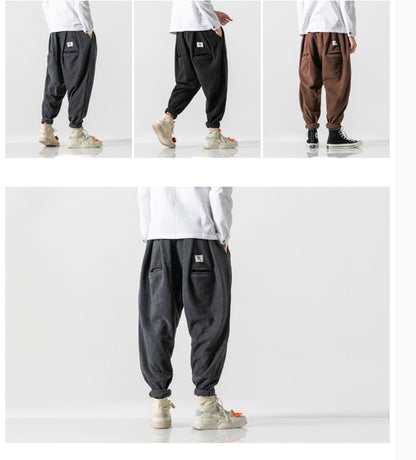 saferido       New Plaid Men's Jogging Sweatpants Winter Men Harem Pants Casual Big Size Harajuku Woman Cargo Pants Streetwear Dropshipping