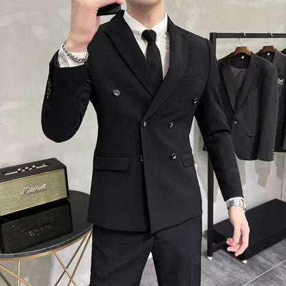 saferido      -shop suits men Casual Suit Jacket Men's Spring and Autumn Wide Songbang Chuangwei Shoulder Pad Light Business Single Suit Jacket