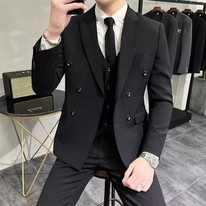 saferido      -shop suits men Casual Suit Jacket Men's Spring and Autumn Wide Songbang Chuangwei Shoulder Pad Light Business Single Suit Jacket