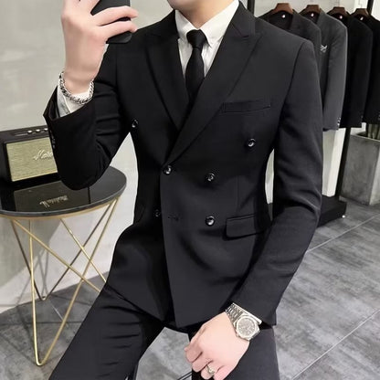 saferido      -shop suits men Casual Suit Jacket Men's Spring and Autumn Wide Songbang Chuangwei Shoulder Pad Light Business Single Suit Jacket