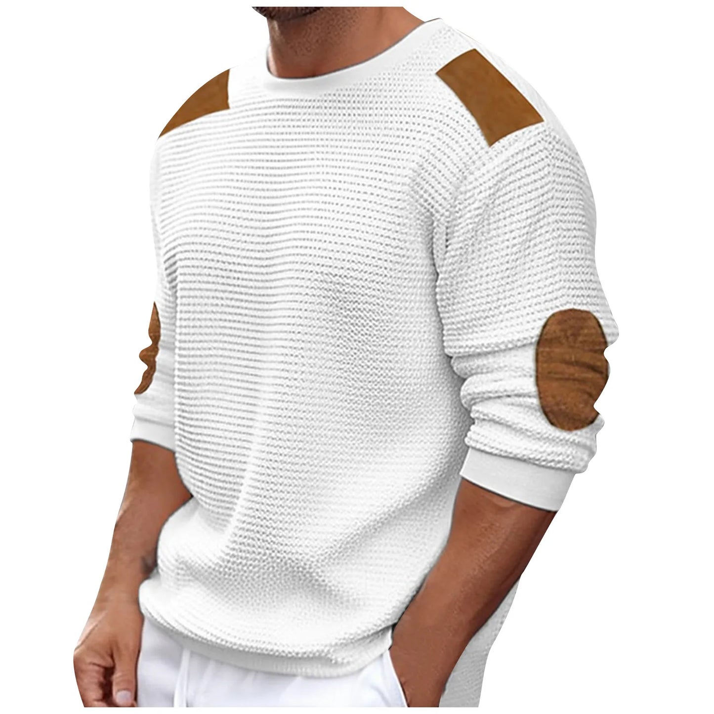 Autumn Winter Men Sweater Pullover New Round Collar Solid Color Long-Sleeved Pullover Fashion Male Casual Pullovers