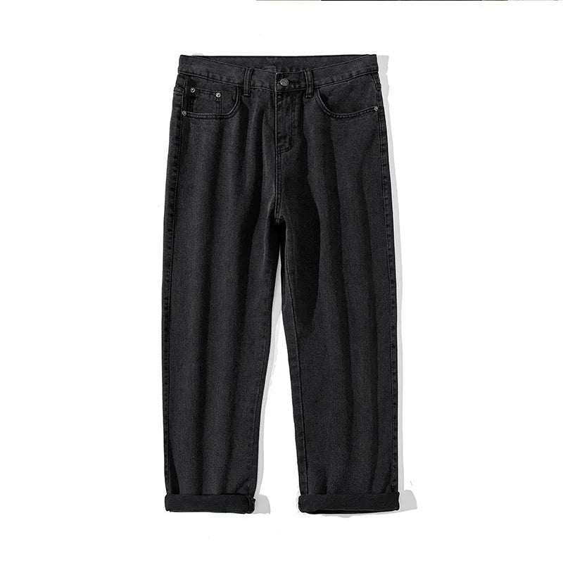 saferido Spring brand straight loose trouser  Korean High street men and women can wear denim classic fashion trend boys girls jeans