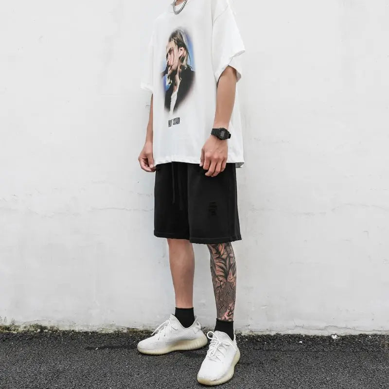 saferido Men's Casual Shorts  American style Women's Pants Y2k Baggy Basketball Harajuku Summer Wide Fashion Designer Hip Hop Clothing