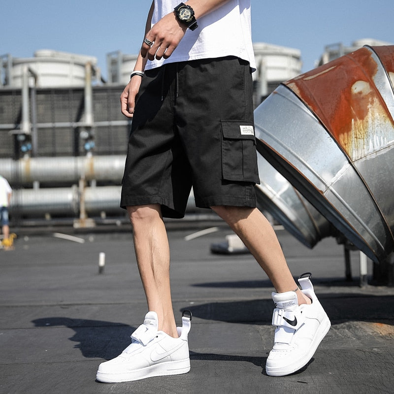 Men Shorts Casual Loose Sports Pants Overalls Men New Summer Fashion Bermudas Beach Pants High Quality Shorts Brand Men