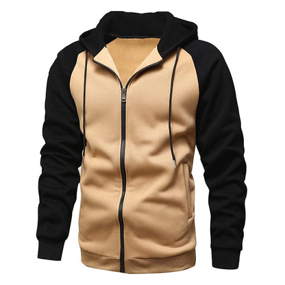 New Men's Long Sleeve Hooded Jackets Casual Hip Hop Sweatshirts Male Tracksuit Fashion Keep Warm Hoodie Clothing Outerwear Tops