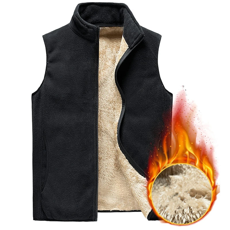 Men Sleeveless Vest Jackets Fashion Wool Vest Male Cotton-Padded Vests Coats Men Warm Waistcoats Clothing Oversized 8Xl