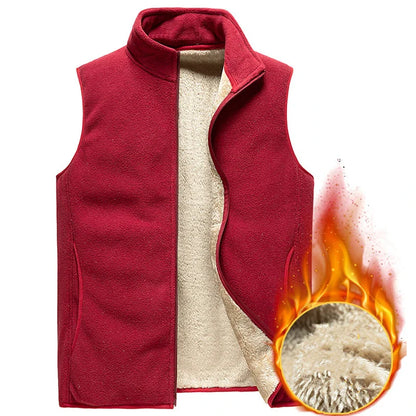 Men Sleeveless Vest Jackets Fashion Wool Vest Male Cotton-Padded Vests Coats Men Warm Waistcoats Clothing Oversized 8Xl