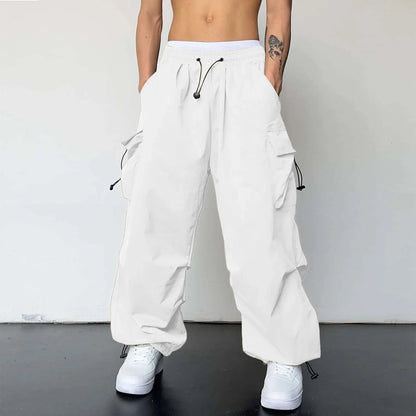 saferido Y2k Men's Cargo Pants Multi Pocket Male Hiphop Overalls High Street Casual Trousers 2024 Spring Summer New Pants Streetwear