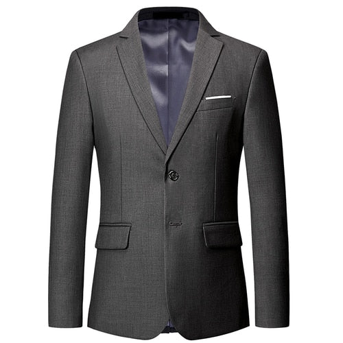 11 Color High Quality Men Blazer Classic New Slim Fit Solid Color Suit Jacket Fashion Business Casual Suit Blazer Plus Size 6XL