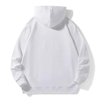 Spring Men White Hoodies Mens Casual Hooded Sweatshirts Fashion Long Sleeve Pullover Male Oversized Basic Hoody Tops