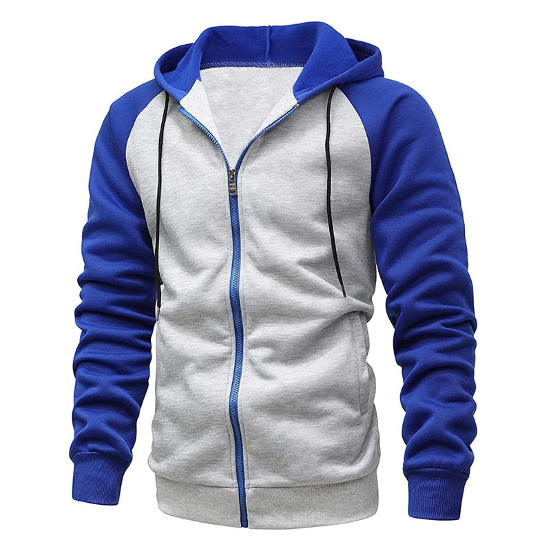 New Men's Long Sleeve Hooded Jackets Casual Hip Hop Sweatshirts Male Tracksuit Fashion Keep Warm Hoodie Clothing Outerwear Tops