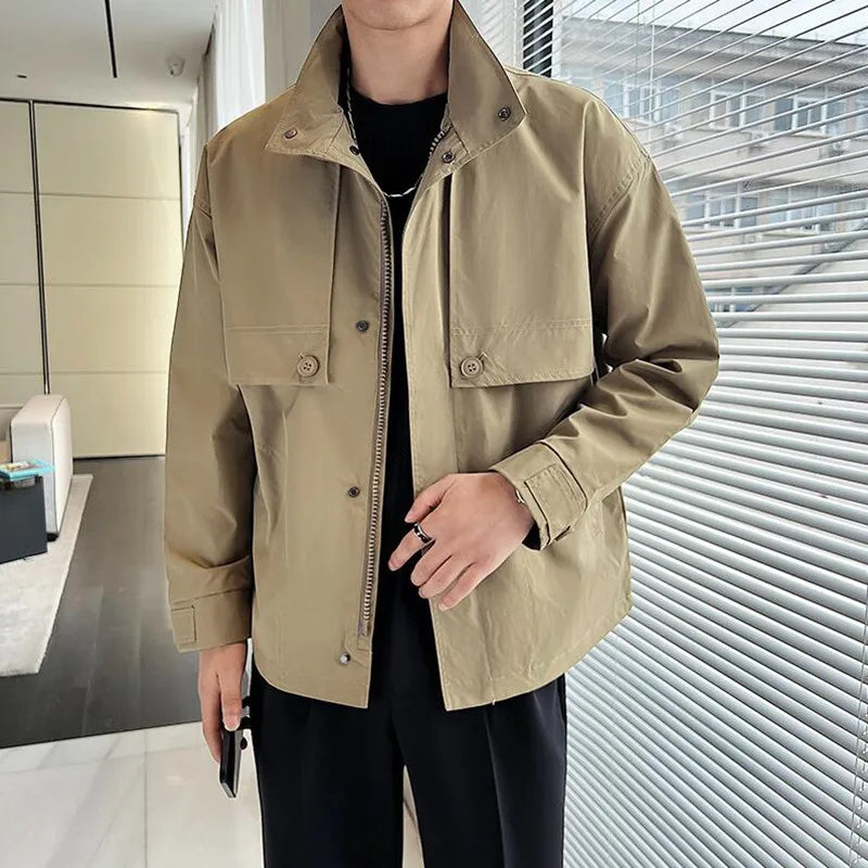 saferido Men Spring High Quality Casual Jackets/Male Loose and Comfortable Work Jackets/Mens Fashion Jackets and Coats M-3XL