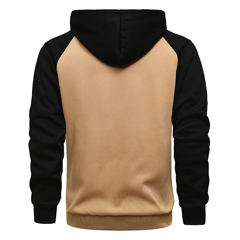 New Men's Long Sleeve Hooded Jackets Casual Hip Hop Sweatshirts Male Tracksuit Fashion Keep Warm Hoodie Clothing Outerwear Tops