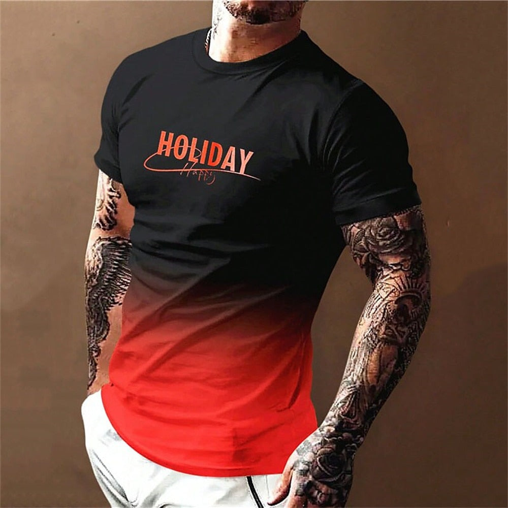 Simple Summer Men's T-shirt High-quality Men's Top Everyday Casual Sports Shirt Trend New Clothing Oversized Loose Short Sleeve