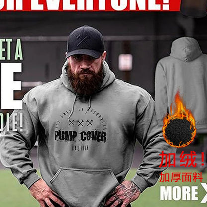 Men's Clothing Gym Loose Jacket Sweatshirts Man Hoodies Bodybuilding Fitness Oversized Hooded Casual Long Sleeve Pullovers